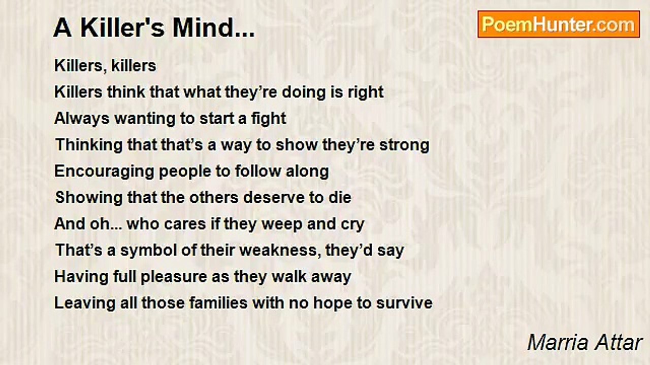 Marria Attar - A Killer's Mind...