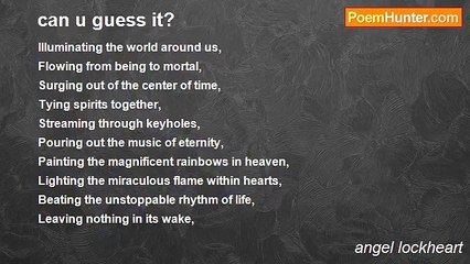 angel lockheart - can u guess it?