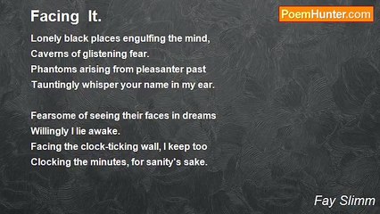 Fay Slimm - Facing  It.