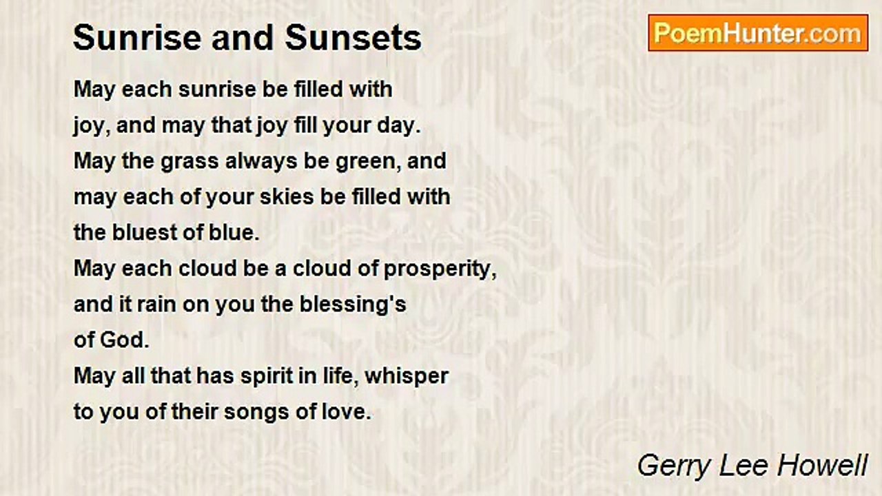 Gerry Lee Howell - Sunrise and Sunsets
