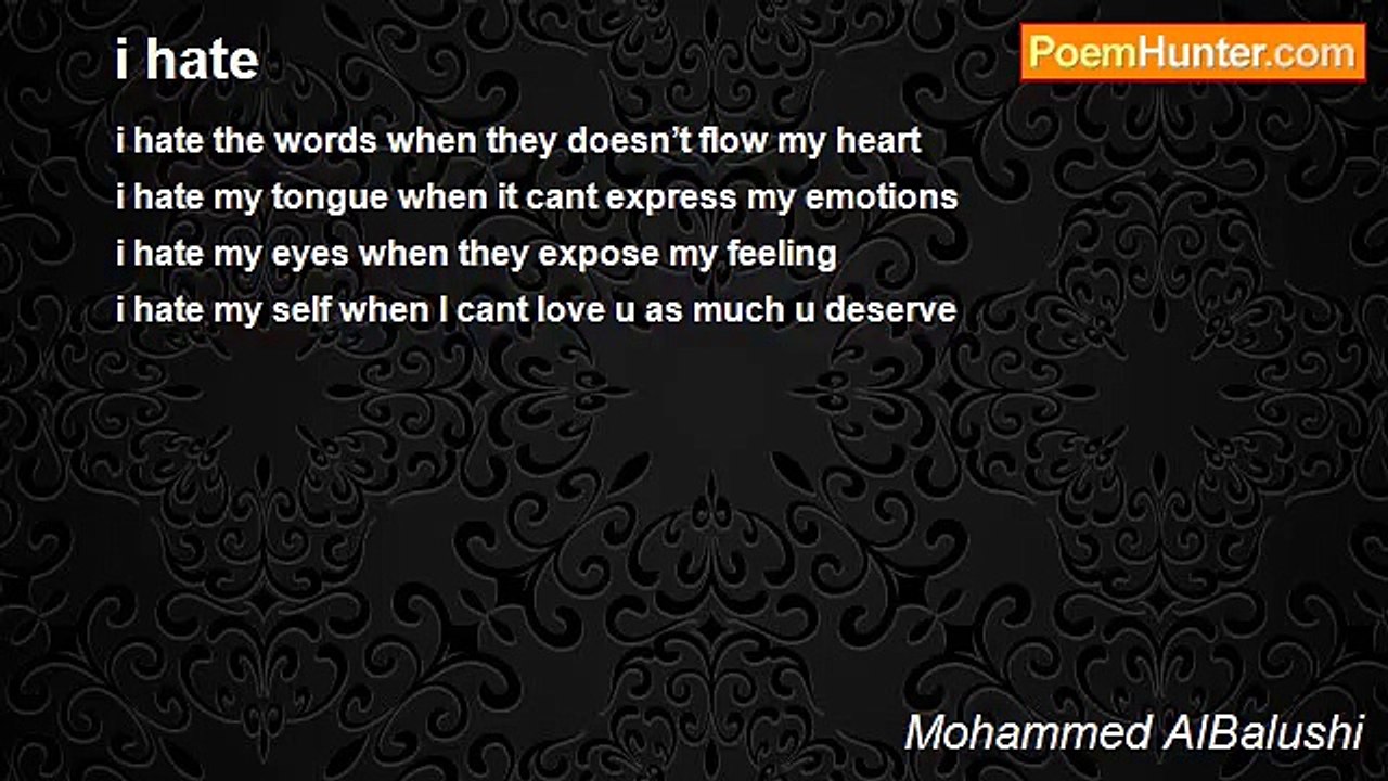 Mohammed AlBalushi - i hate