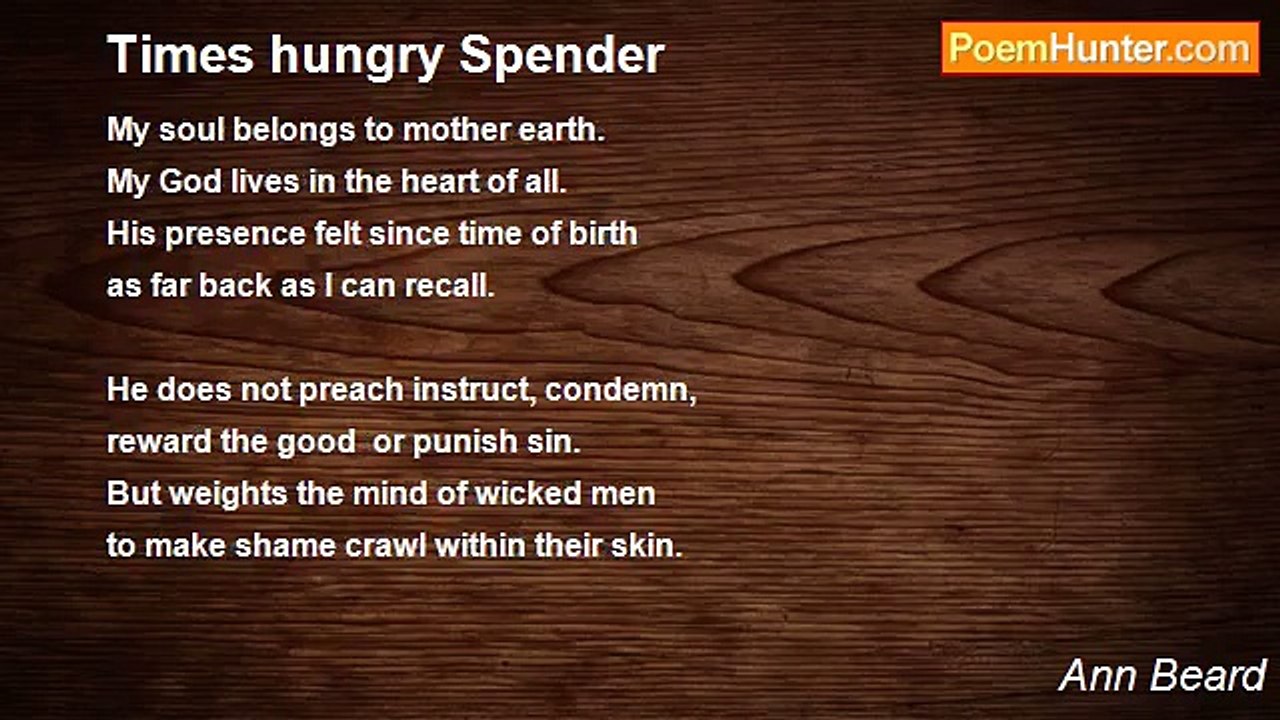 Ann Beard - Times hungry Spender