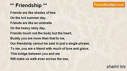 shalini kts - ** Friendship **