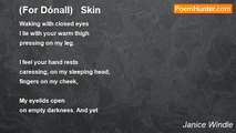 Janice Windle - (For Dónall)   Skin