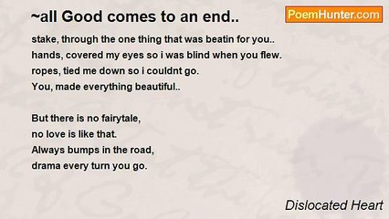 Dislocated Heart - ~all Good comes to an end..