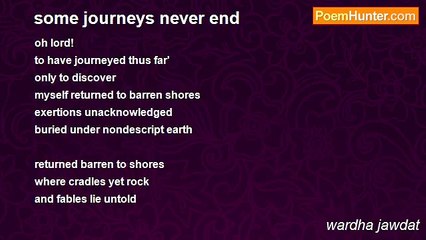 wardha jawdat - some journeys never end