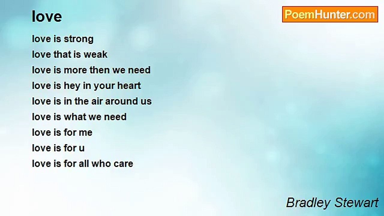 Bradley Stewart - love