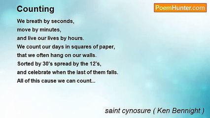 saint cynosure ( Ken Bennight ) - Counting