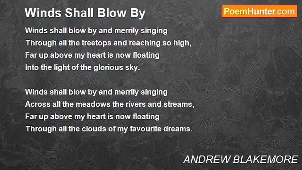 ANDREW BLAKEMORE - Winds Shall Blow By