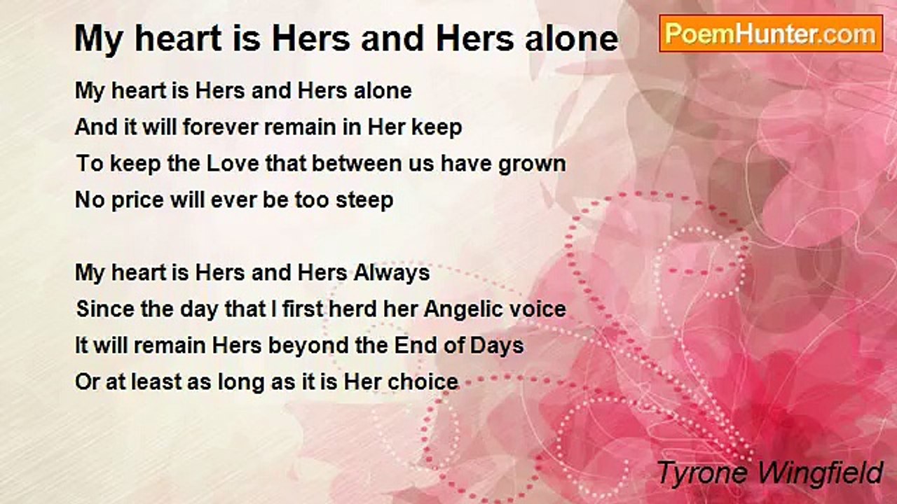 Tyrone Wingfield - My heart is Hers and Hers alone