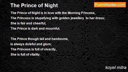 koyel mitra - The Prince of Night
