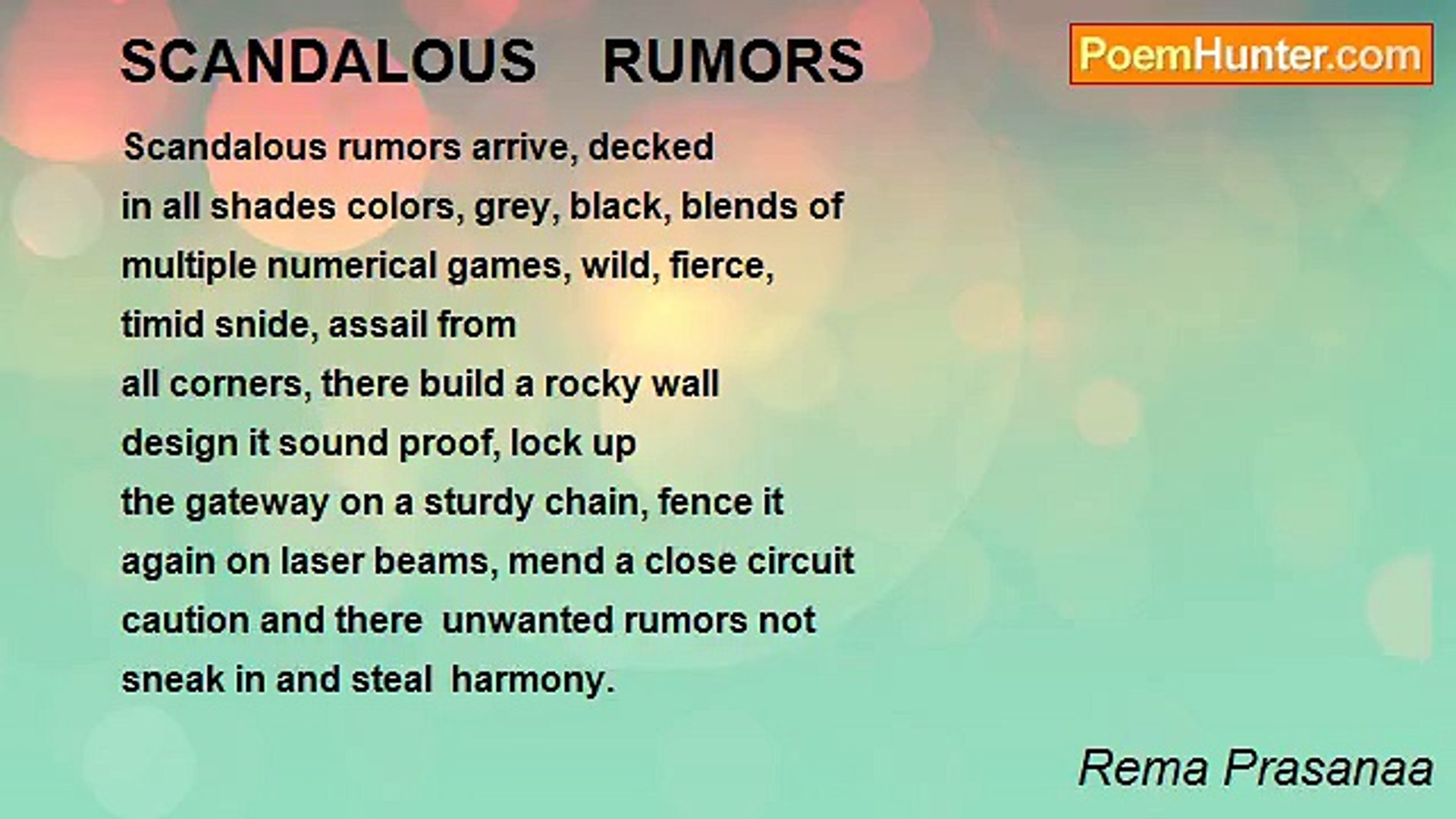 ⁣Rema Prasanaa - SCANDALOUS    RUMORS