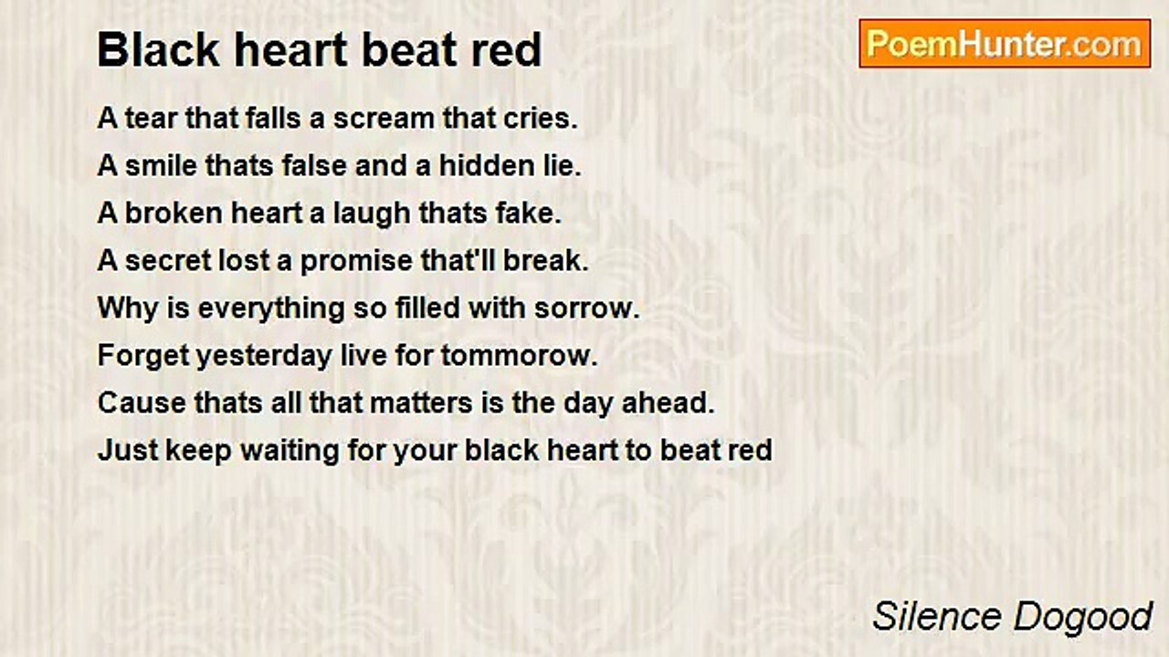 Silence Dogood - Black heart beat red