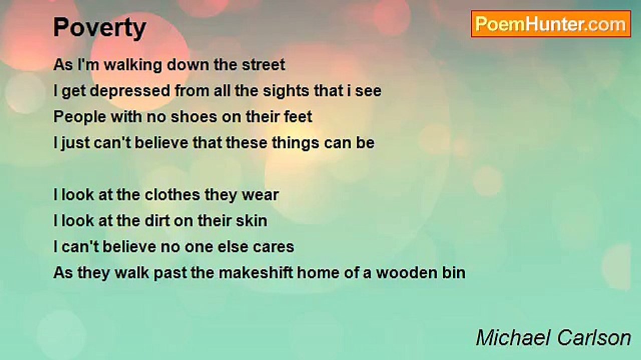 Michael Carlson - Poverty