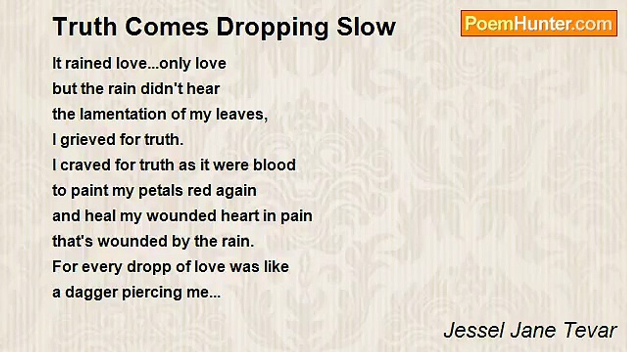 Jessel Jane Tevar - Truth Comes Dropping Slow