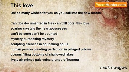 mark nwagwu - This love