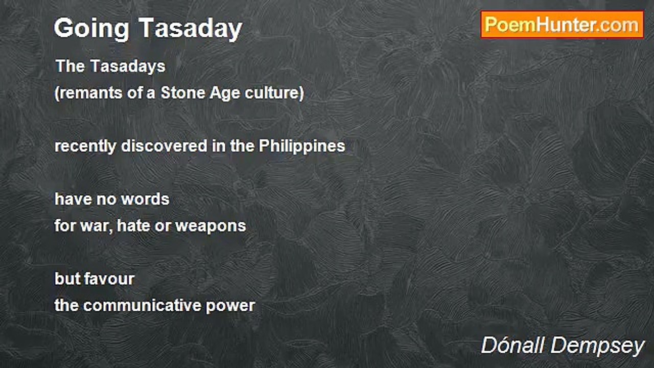 Dónall Dempsey - Going Tasaday