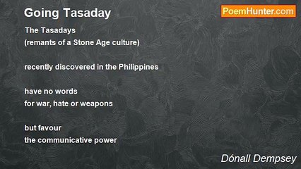 Dónall Dempsey - Going Tasaday