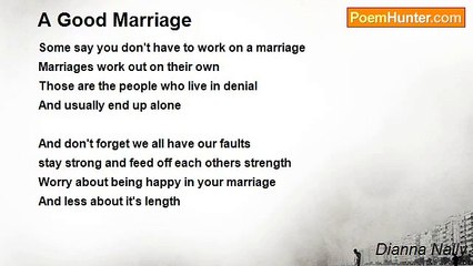 Dianna Nally - A Good Marriage