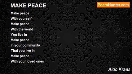 Aldo Kraas - MAKE PEACE