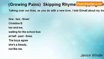 Janice Windle - (Growing Pains)  Skipping Rhyme - Skipping Time