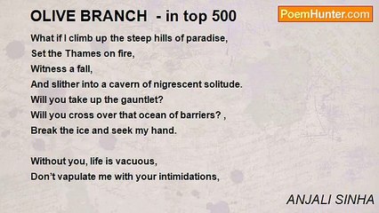ANJALI SINHA - OLIVE BRANCH  - in top 500
