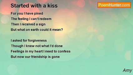 Amy - Started with a kiss