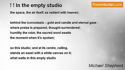 Michael Shepherd - ! ! In the empty studio