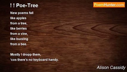 Alison Cassidy - ! ! Poe-Tree