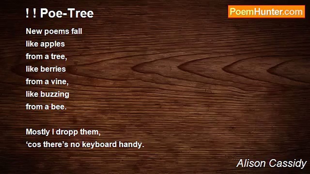 Alison Cassidy - ! ! Poe-Tree