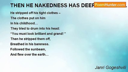Janri Gogeshvili - THEN HE NAKEDNESS HAS DEEPLY SIGHED...