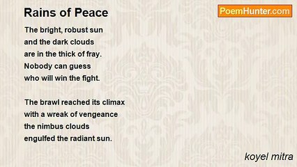 koyel mitra - Rains of Peace