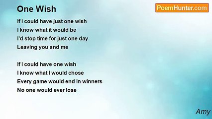 Amy - One Wish