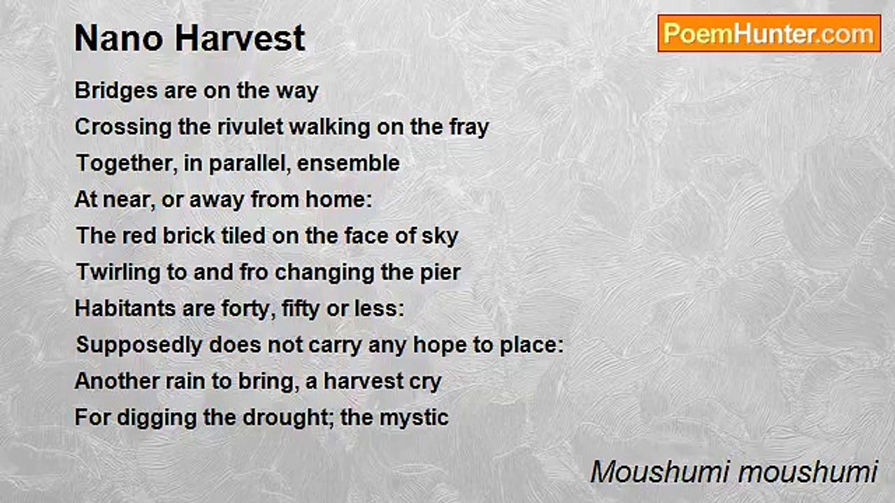 Moushumi moushumi - Nano Harvest