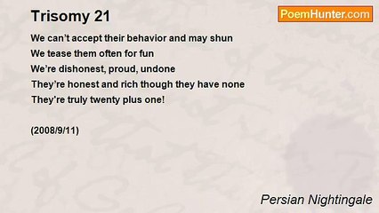 Persian Nightingale - Trisomy 21