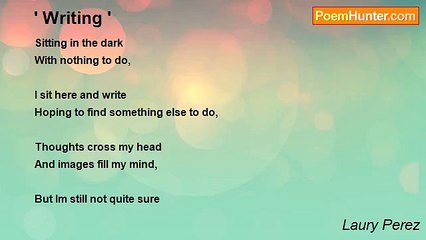 Laury Perez - ' Writing '