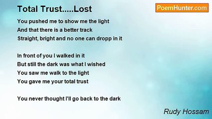 Rudy Hossam - Total Trust.....Lost