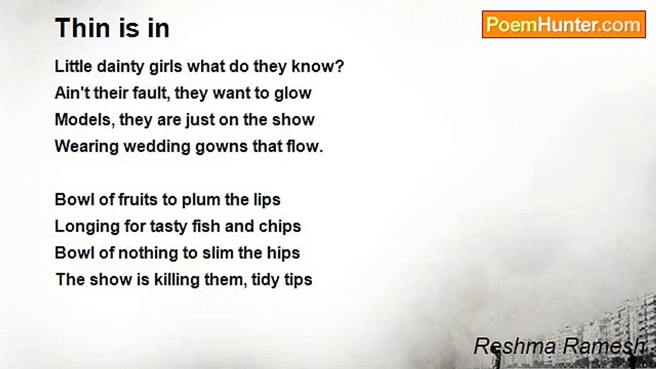 Reshma Ramesh - Thin is in