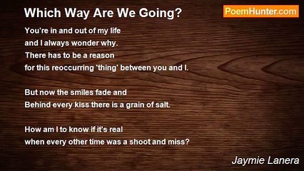 Jaymie Lanera - Which Way Are We Going?