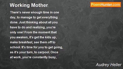 Audrey Heller - Working Mother