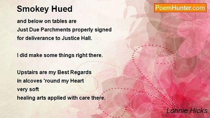 Lonnie Hicks - Smokey Hued