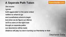 Stephanie Saba - A Seperate Path Taken