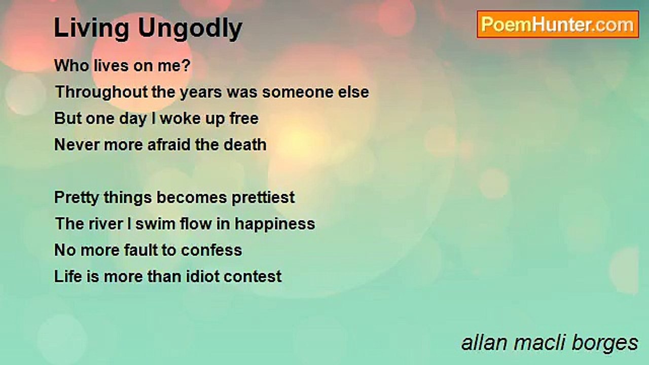 allan macli borges - Living Ungodly