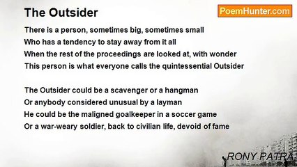RONY PATRA - The Outsider