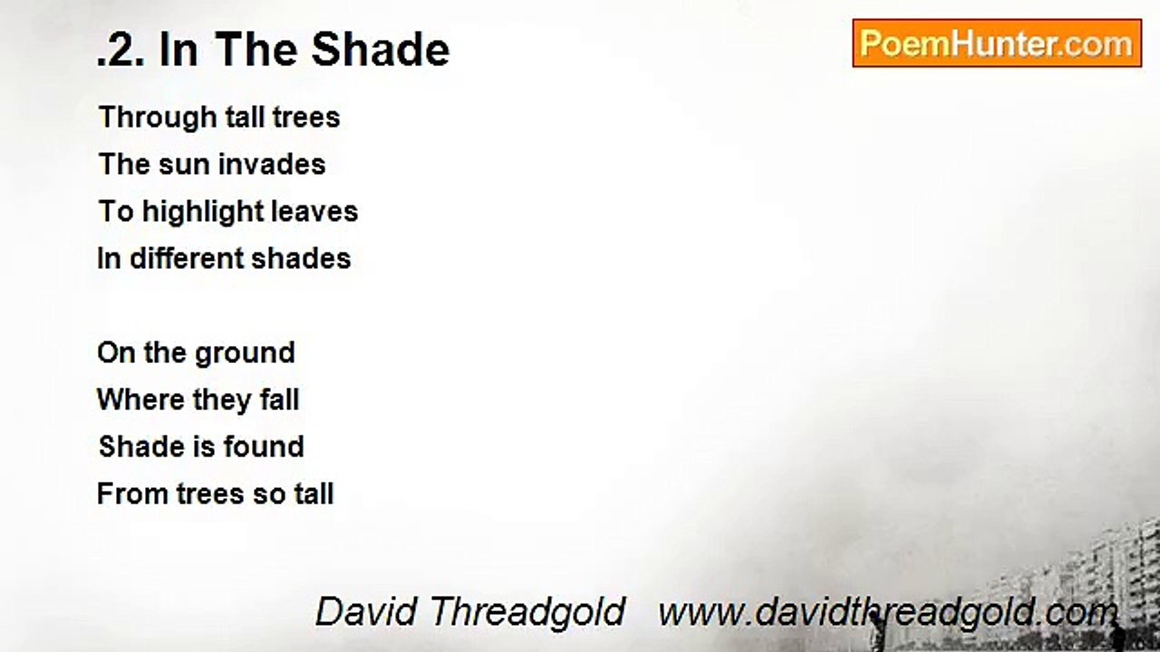 David Threadgold   www.davidthreadgold.com - .2. In The Shade