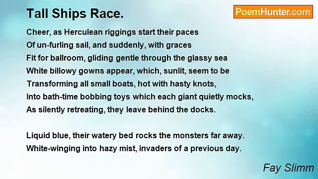 Fay Slimm - Tall Ships Race.