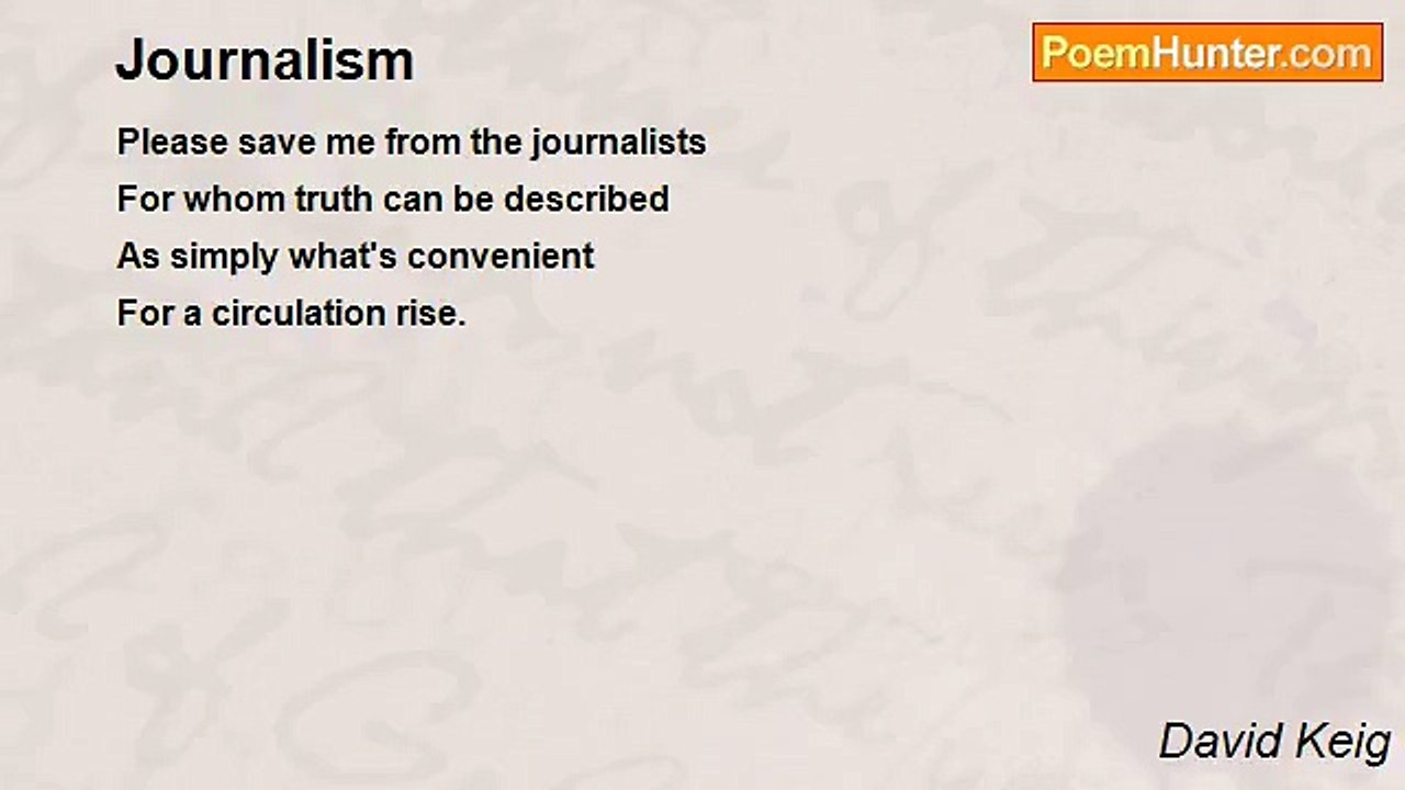 David Keig - Journalism