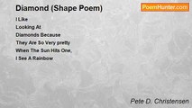 Pete D. Christensen - Diamond (Shape Poem)