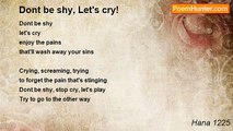 Hana 1225 - Dont be shy, Let's cry!
