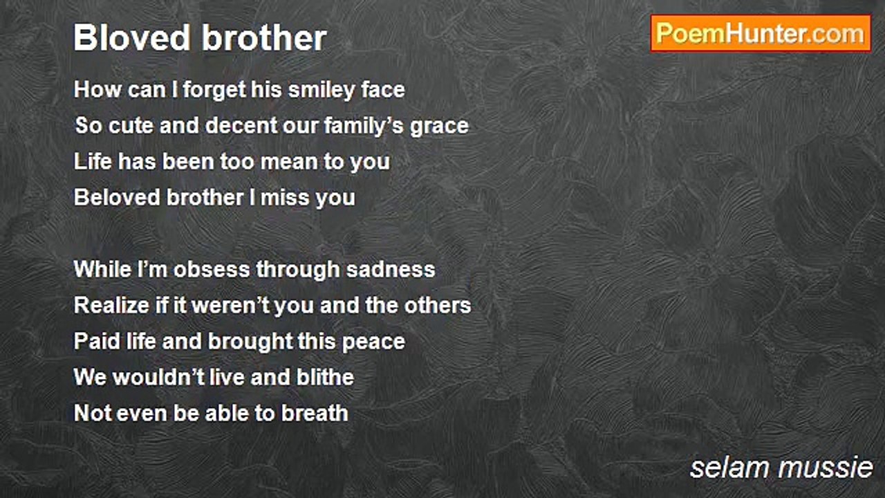 selam mussie - Bloved brother